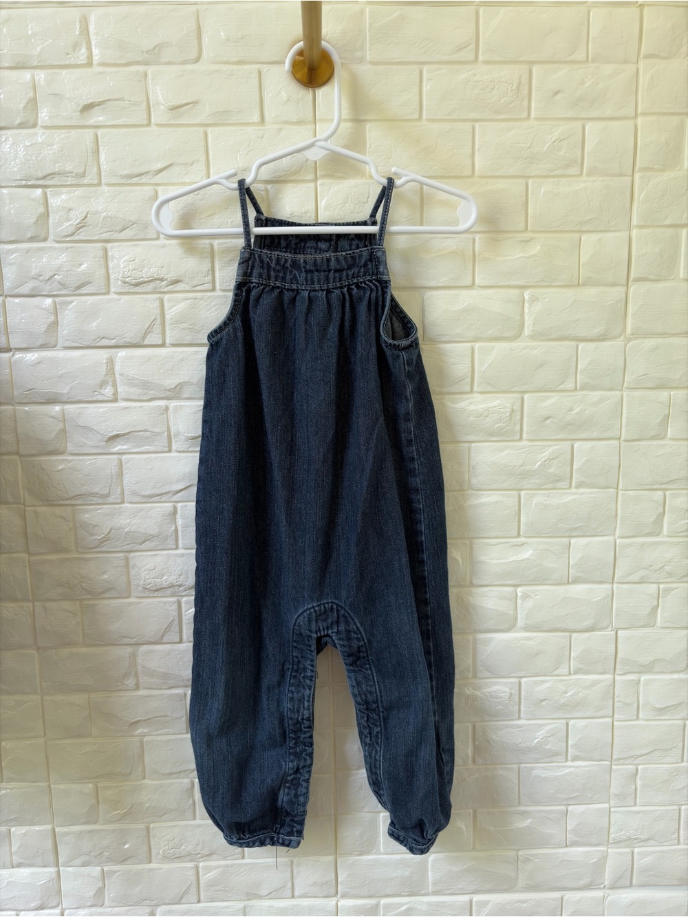 GAP Dark Blue Denim Harem Overalls for Kids